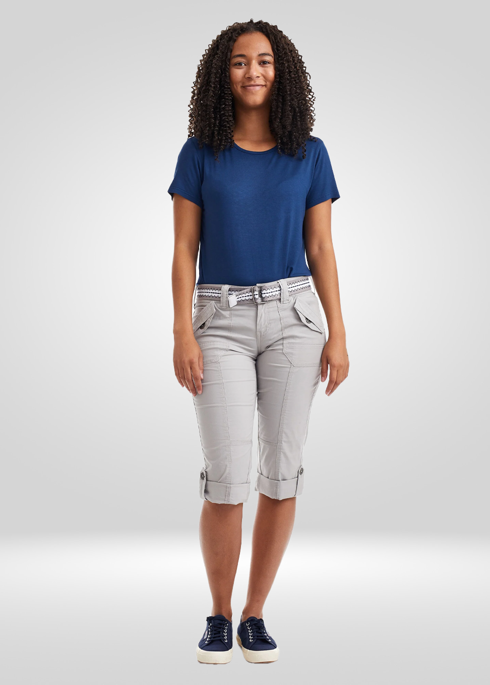 Cargo Capri Pants - Adjustable Length