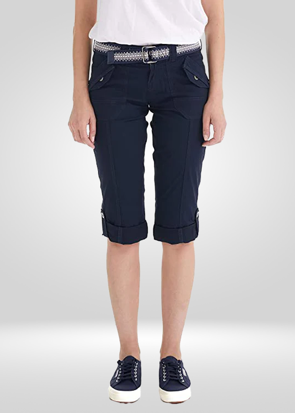 Cargo Capri Pants - Adjustable Length