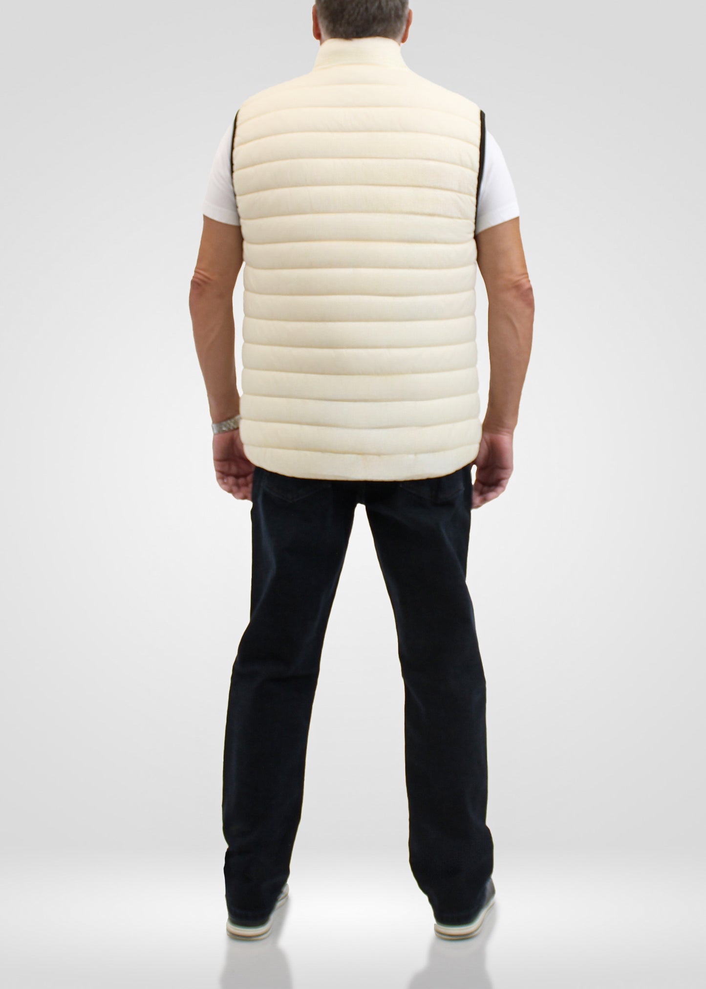 URBAN LAUNDRY Sleeveless Cream Puffer Jacket