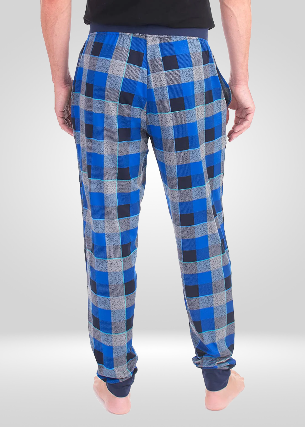 Mens Cobalt Pajama - Knit Jogger