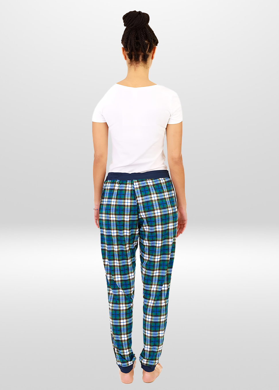Navy Gold Stretch Pajama Bottoms