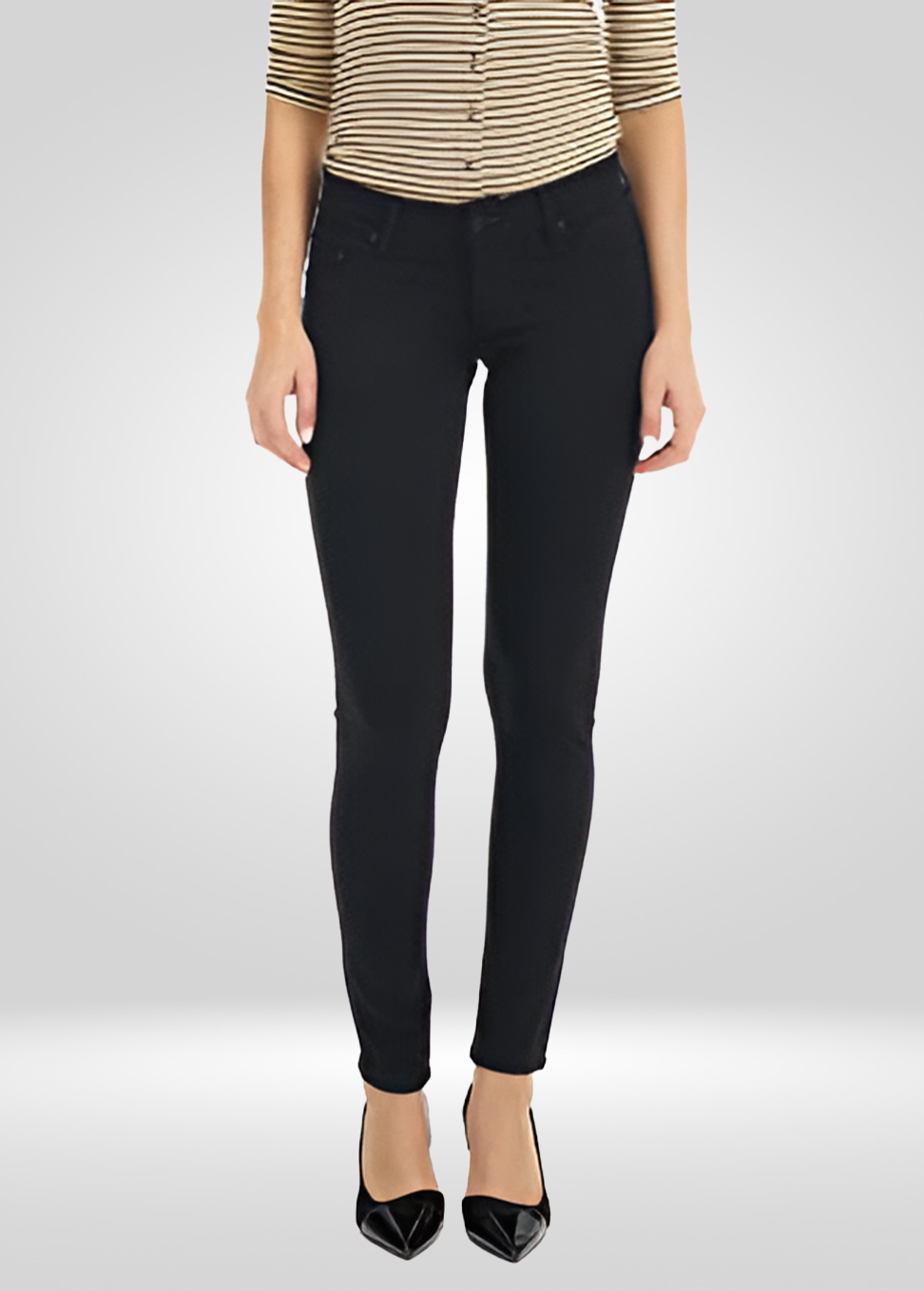 Suko jeans Women's Mid Rise Stretch Ponte Skinny Pants