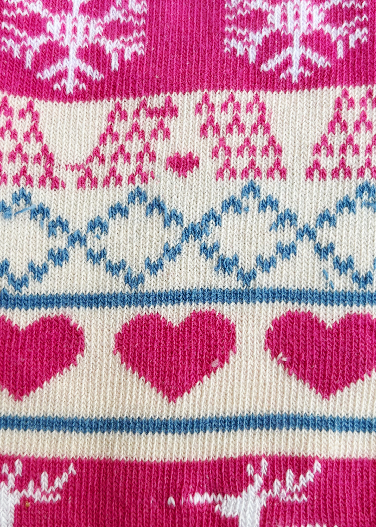 Hearts and Reindeer Socks