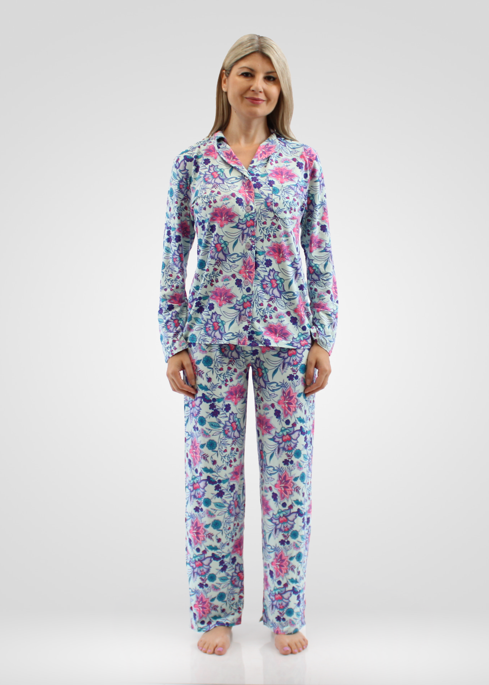 Simon Chang Light Blue Pajama Set