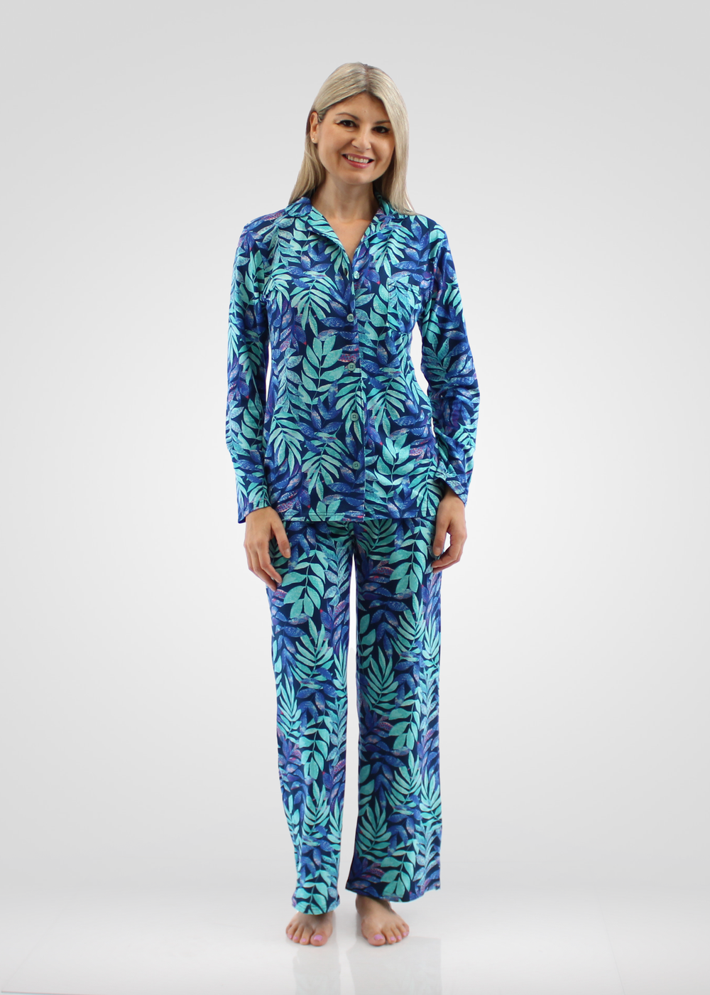 Simon Chang Blue Pajama Set