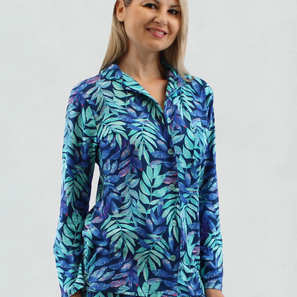 
                  
                    Simon Chang Blue Pajama Top
                  
                