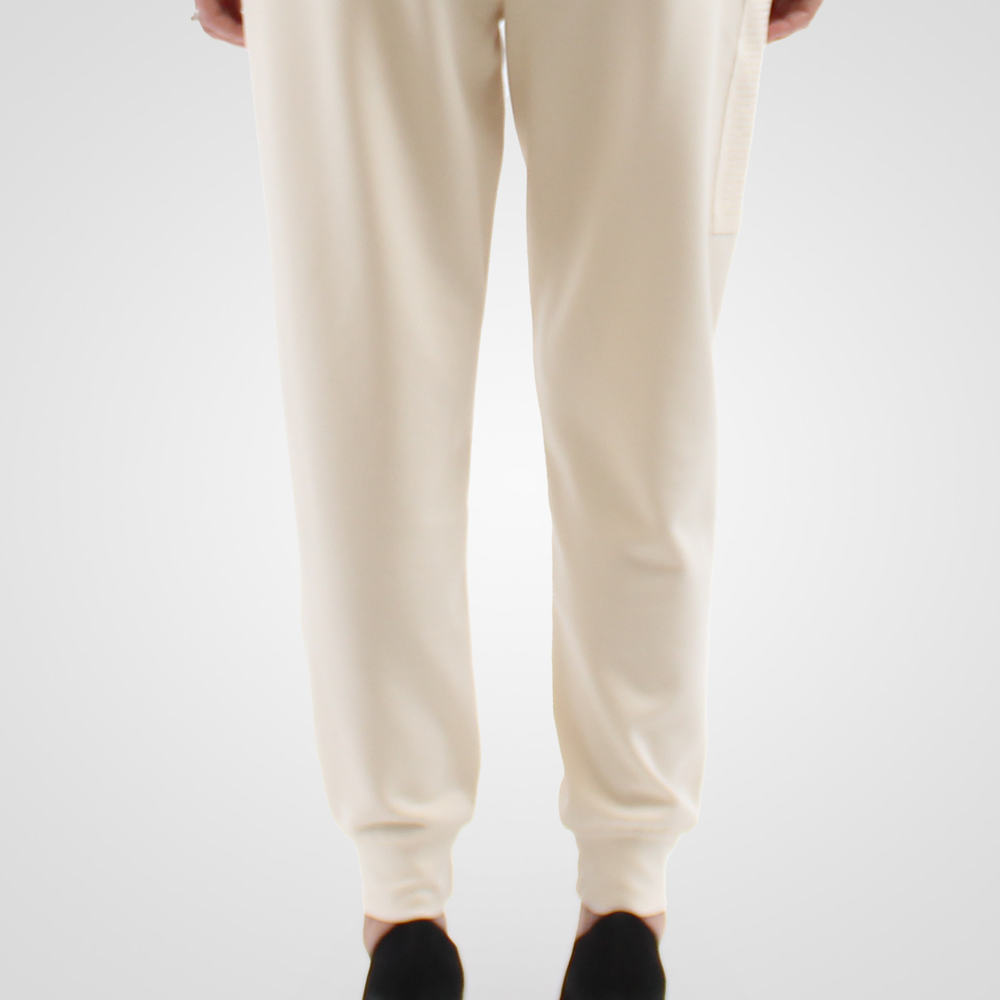 
                  
                    Simon Chang Cream Pants with Jeweled Detail
                  
                