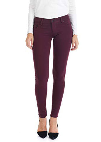 Suko jeans Women's Mid Rise Stretch Ponte Skinny Pants – Roadrunner Jeans  Apparel