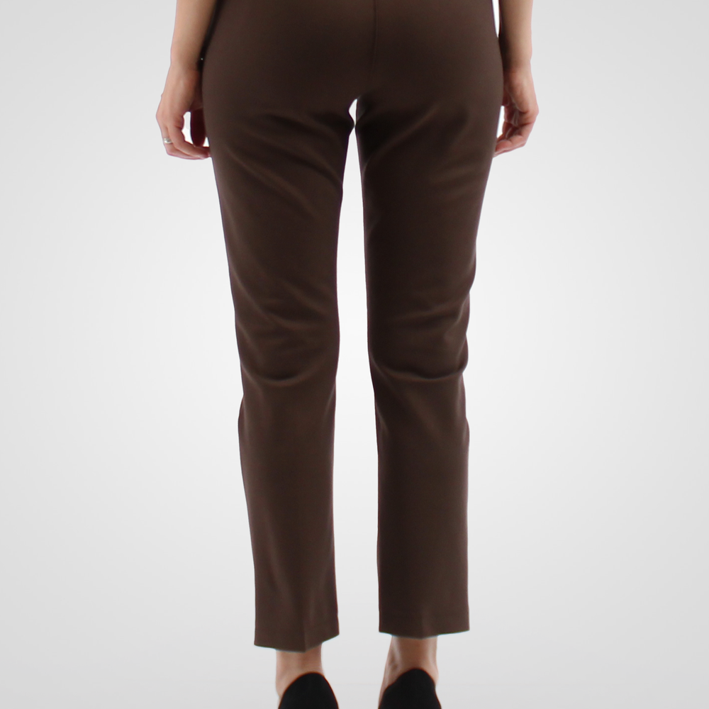 
                  
                    Simon Chang Brown Pants with Button Detail
                  
                