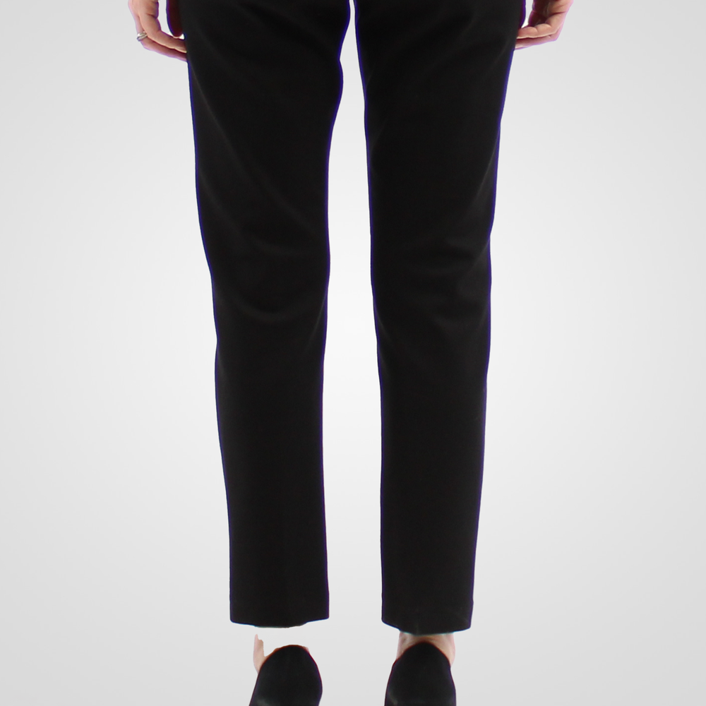 
                  
                    Simon Chang Black Pants with Button Detail
                  
                