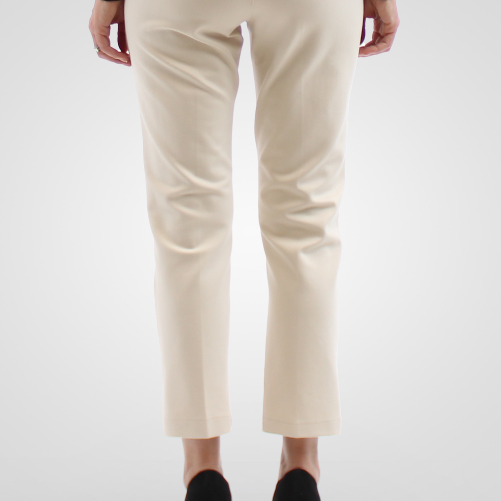 
                  
                    Simon Chang Cream Pants with Button Detail
                  
                