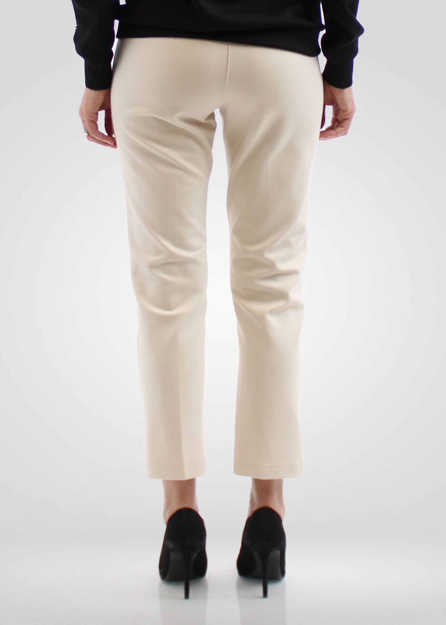 
                  
                    Simon Chang Cream Pants with Button Detail
                  
                