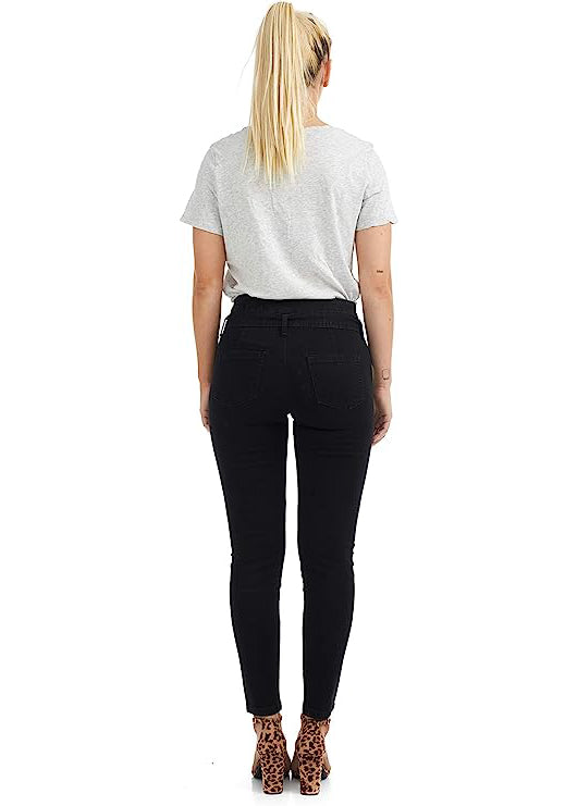 
                  
                    High Waisted Skinny Fit Denim Pants - with Belt
                  
                