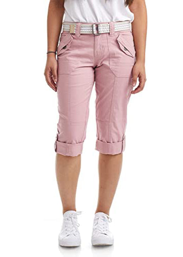 Plus Size Capris For Women - Cotton Capri Pants - Black - Tanya