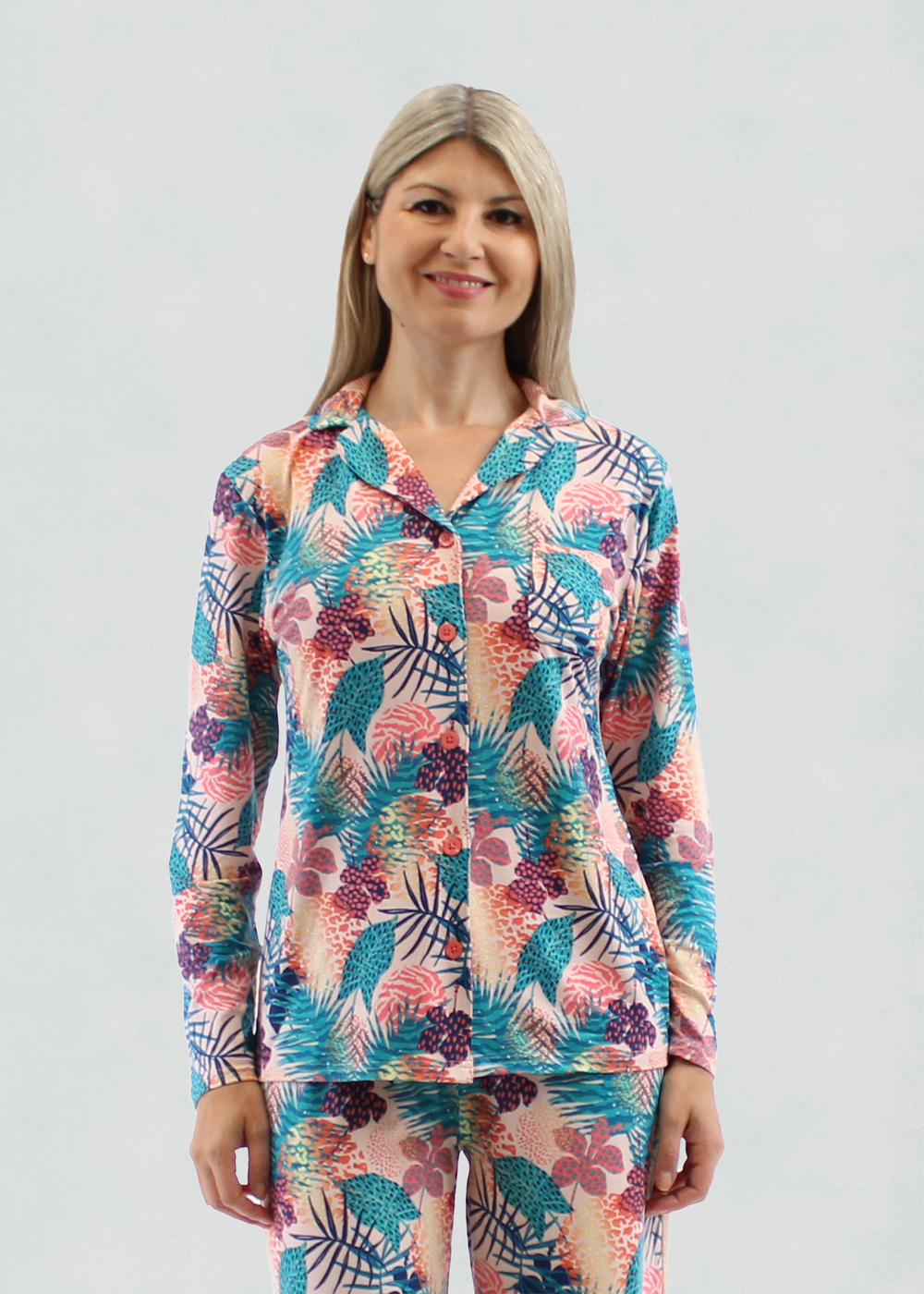 Simon Chang Tropical Pajama Top