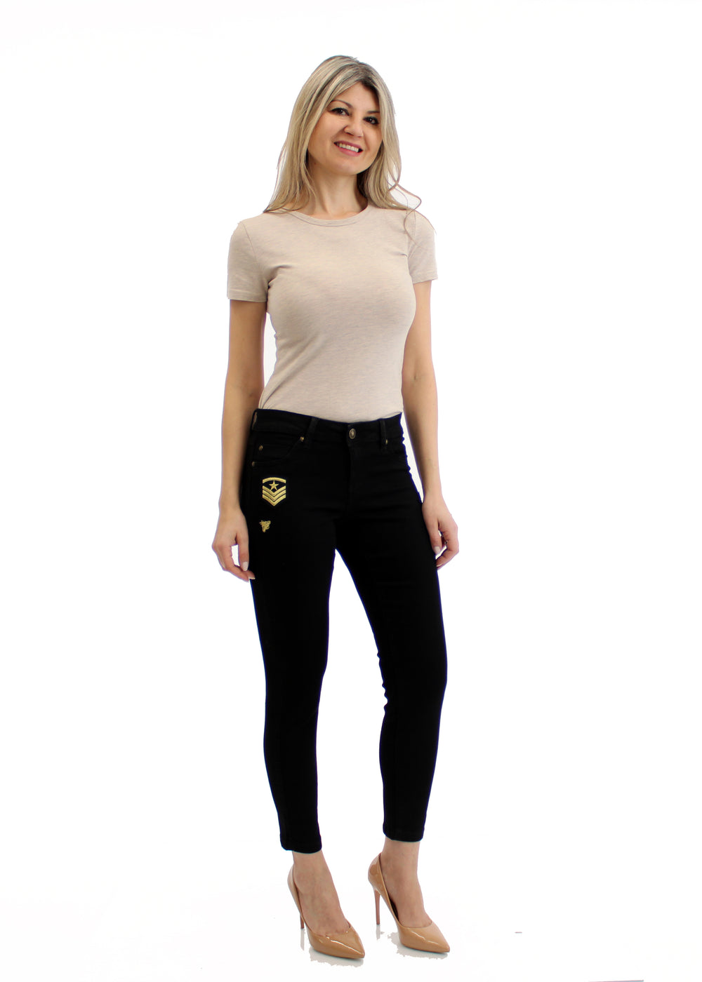 Women's Pants with Appliqué