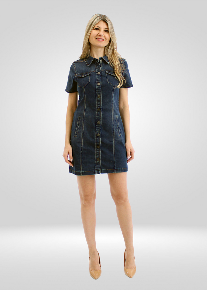 
                  
                    BENCH Women's Dark Blue Shirt Dress
                  
                