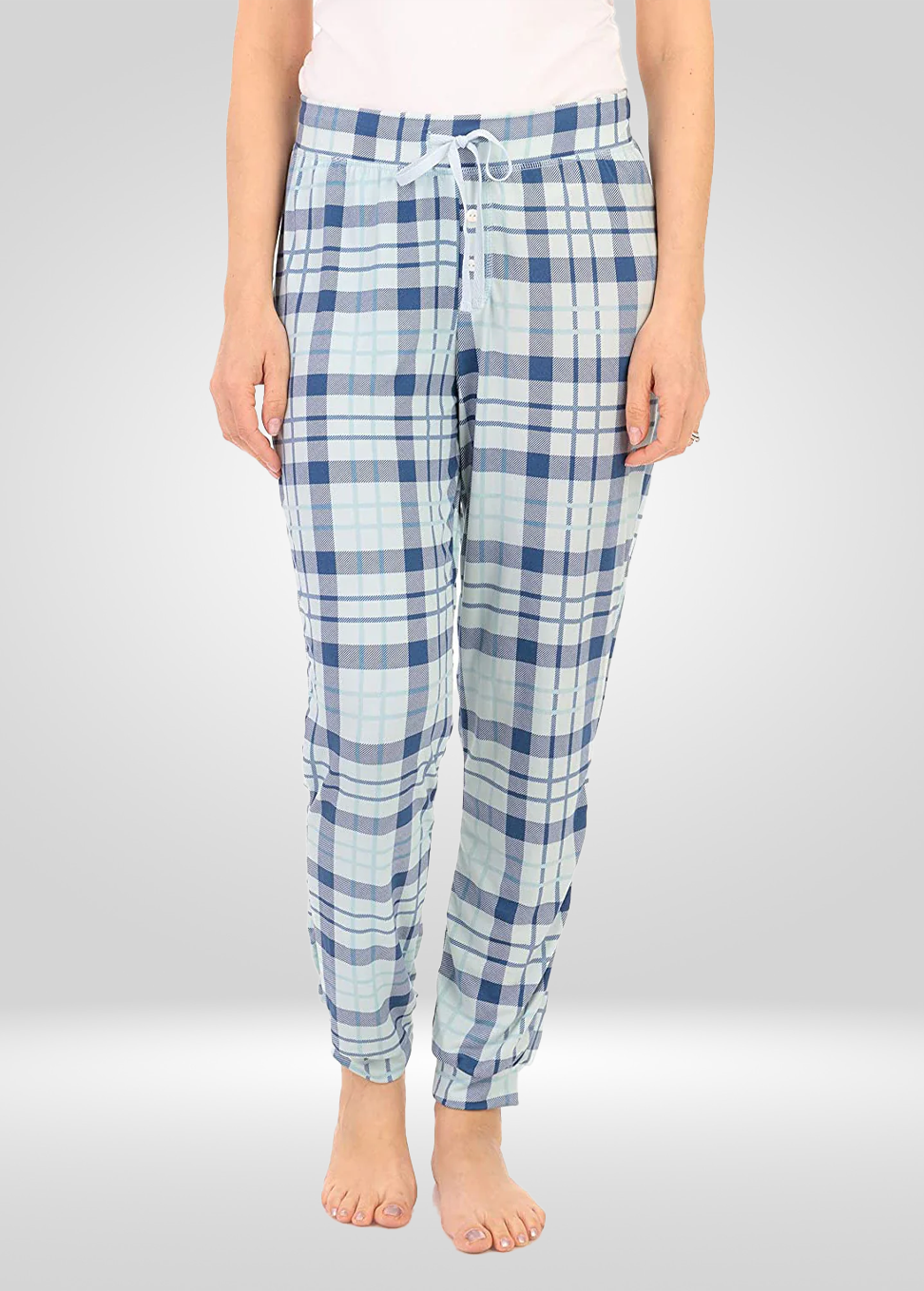 Light Blue Stretch Pajama Bottoms