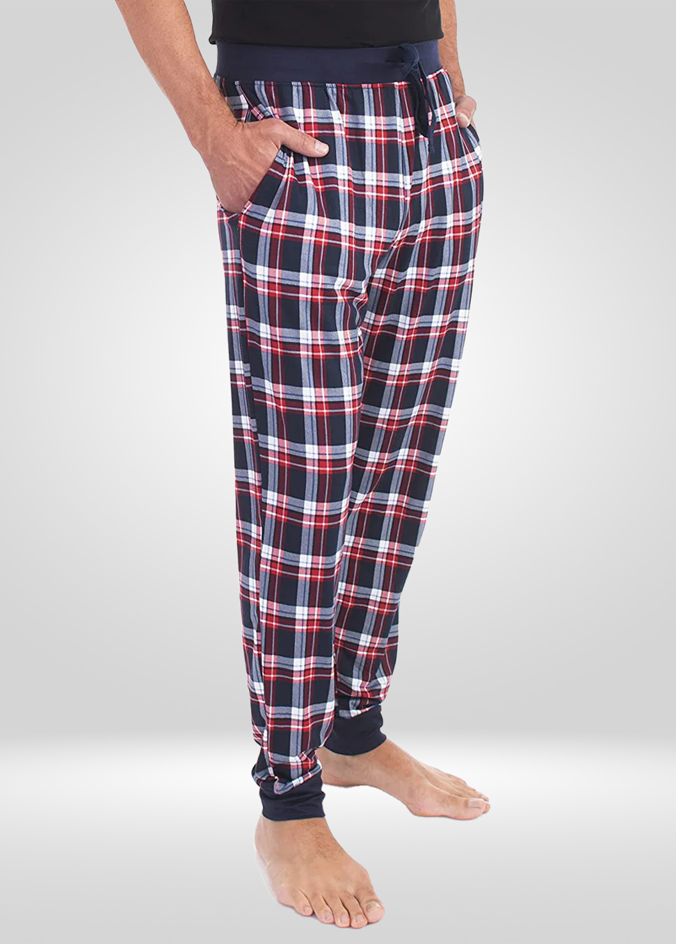 
                  
                    Pyjama Homme Marine et Rouge - Jogger en Tricot
                  
                