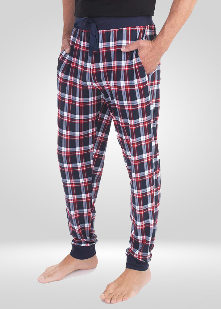 
                  
                    Pyjama Homme Marine et Rouge - Jogger en Tricot
                  
                