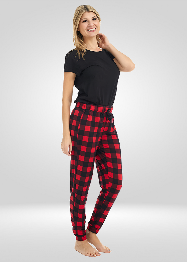 
                  
                    Red Plaid Stretch Pajama Bottoms
                  
                