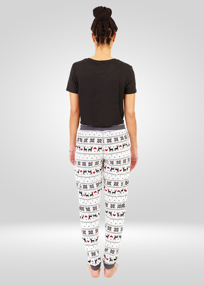 
                  
                    Reindeer Print Stretch Pajama Bottoms
                  
                