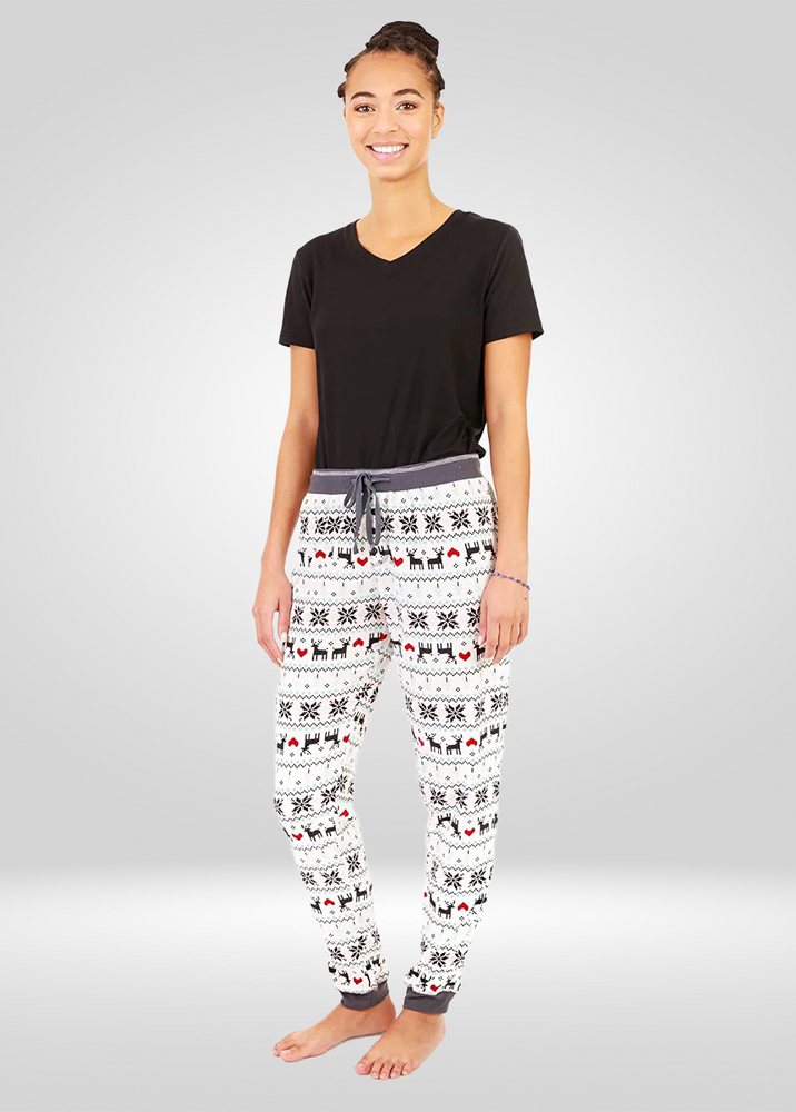 
                  
                    Reindeer Print Stretch Pajama Bottoms
                  
                