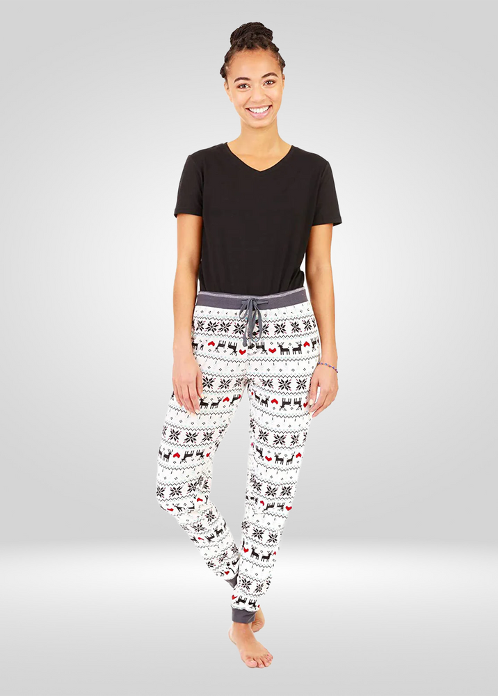 
                  
                    Reindeer Print Stretch Pajama Bottoms
                  
                