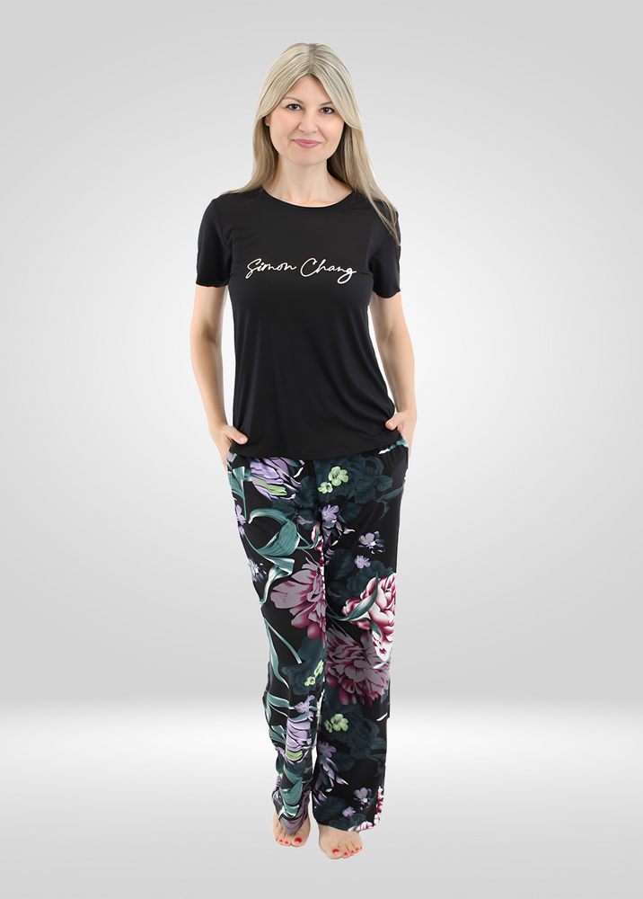 
                  
                    Simon Chang Super Soft Stretch T-Shirt Pajama Set
                  
                