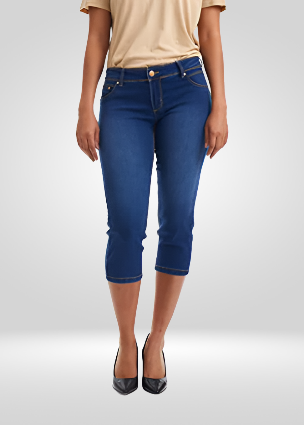 
                  
                    Stretch Denim Capris Lift & Contour
                  
                