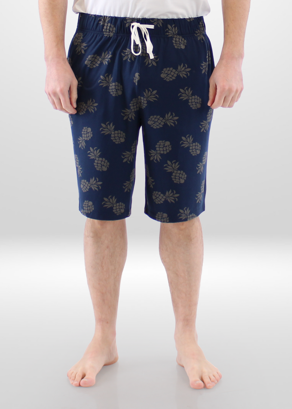 Mens Pineapple Pajama - Knit Shorts