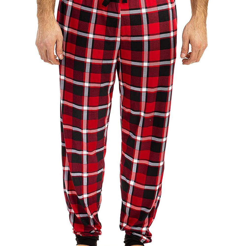 
                  
                    Mens Red Black Pajama - Knit Jogger
                  
                