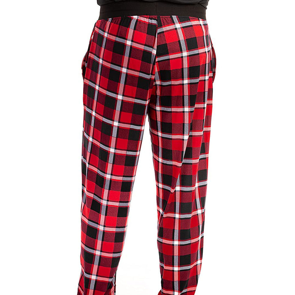 
                  
                    Pyjama Homme Rouge Noir - Jogging en Tricot
                  
                