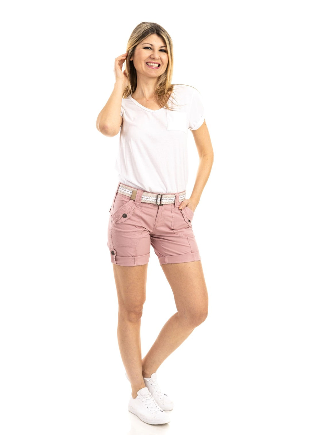 HSMQHJWE Colorfulkoala Biker Shorts Jean Shorts For Women Denim Women Cargo  Shorts Summer Loose Hiking Bermuda Shorts With Pockets Short Sleeve Crop