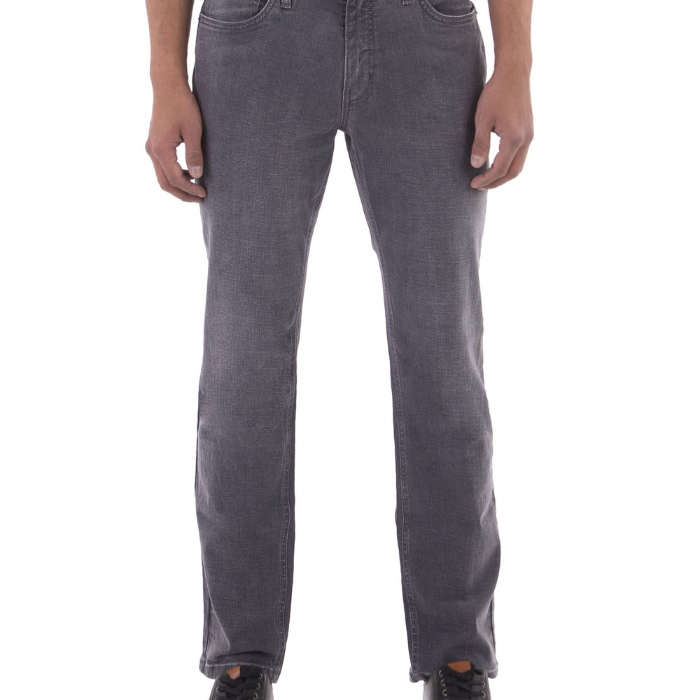 
                  
                    classic grey jeans with grey stitch, silver buttons. slim fit.
                  
                